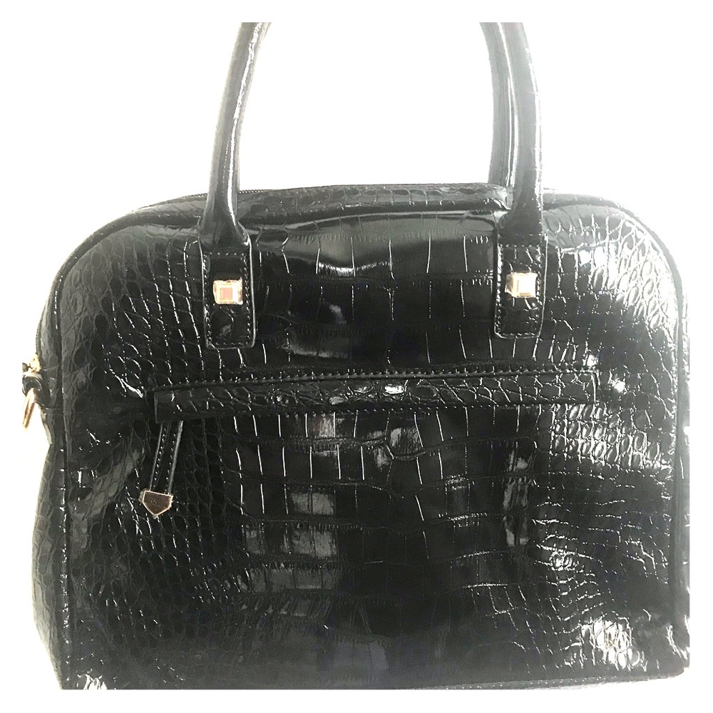 Embossed Patent Leather Handbag/Satchel